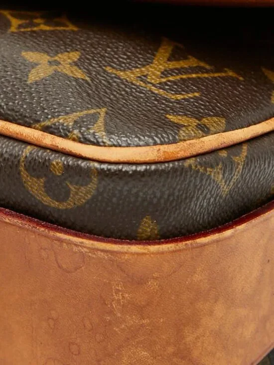 Louis Vuitton Monogram Cartouchiere MM Crossbody Shoulder Bag Brown - Picture 5 of 10